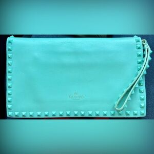 Valentino Garavani leather clutch